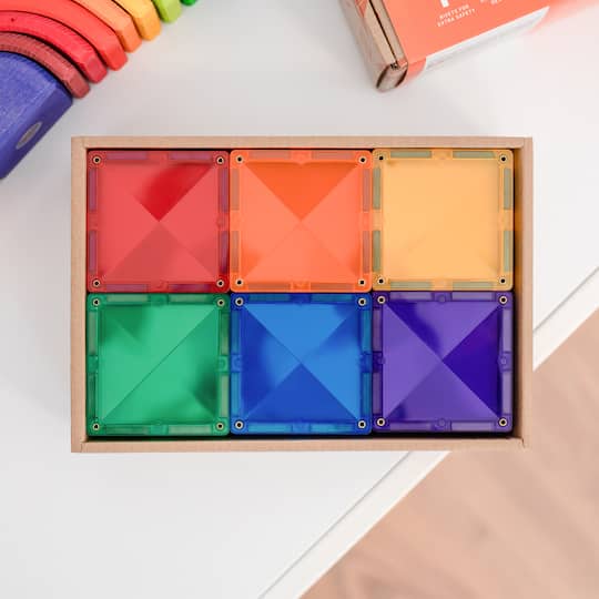 Connetix® Rainbow Square Magnetic Tiles Kit